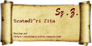 Szatmári Zita névjegykártya